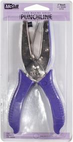 img 1 attached to 🪐 McGill 2-Inch Reach Punchline Hole Punch, 5/16 Inch Round, Chrome/Purple