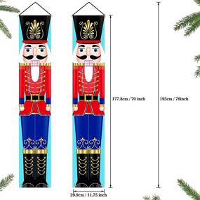 img 3 attached to Nutcracker Banner Christmas Decorations Exterior