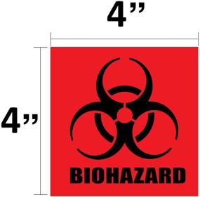 img 2 attached to Universal Self Adhesive Occupational Health & Safety Products with Biohazard Warning Labels