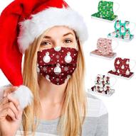 christmas adult print disposable_mask protection logo