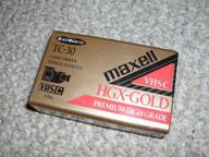 🎥 maxell vhs-c video tape cassette - 30 minutes: capture your memories in high-quality! logo