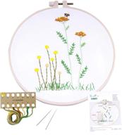 colorful flower and plant embroidery kits: perfect starter sets for beginners logo
