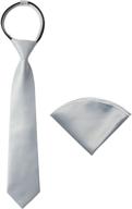👔 seo optimized: boys' accessories - spring notion zipper necktie & handkerchief logo