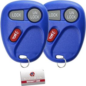 img 2 attached to 🔑 Enhance Your Vehicle Security: KeylessOption Replacement 3 Button Keyless Entry Remote Control Key Fob - Blue