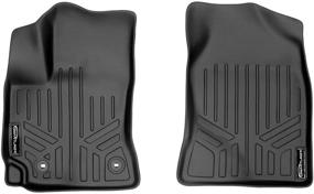 img 4 attached to MAXLINER All Weather Custom Fit 1st Row Black Floor Mat Liner for 2014-2019 Toyota Corolla (Not for IM Models)