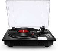 versatile vinyl record player: bluetooth enabled 🎵 with usb vinyl to mp3 encoding and built-in speakers logo