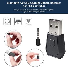 img 1 attached to 🎧 Wireless PS4 Bluetooth Adapter, Zamia PS4 PS5 Dongle Mini USB 4.0 Headset Adapter Transmitter Microphone Receiver - Supports A2DP HFP HSP