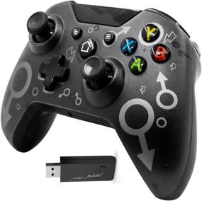 img 4 attached to 🎮 Xbox Wireless Controller[2020 Latest Version] with 2.4GHZ Wireless Adapter: Dual Vibration Gamepad for Xbox One/S/X & PC