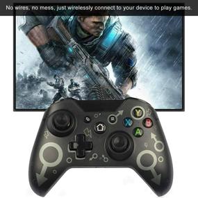 img 1 attached to 🎮 Xbox Wireless Controller[2020 Latest Version] with 2.4GHZ Wireless Adapter: Dual Vibration Gamepad for Xbox One/S/X & PC