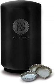 img 3 attached to 🍾 CellarDine Zap Cap Premium Bottle Opener: Stylish Matte Black Stainless Steel, 190x65x40 cm