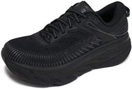 hoka one men's bondi black running shoes логотип