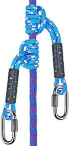 img 4 attached to 🧗 BeneLabel Poseidon Series Safety Ropes, 19.6" Prusik Loops 2-Pack - Blue, 0.39" Diameter