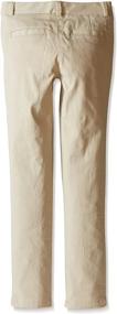 img 3 attached to Nautica Girls Uniform Straight Stretch Pants & Capris for Girls' Clothing
