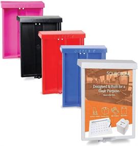 img 1 attached to 🏢 White Real Estate Brochure Holder with Color Options - Source One Outdoor