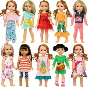 img 4 attached to 👗 Enhance Your American Doll's Style with ZITA ELEMENT Complete Handmade Collection