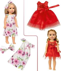 img 1 attached to 👗 Enhance Your American Doll's Style with ZITA ELEMENT Complete Handmade Collection