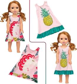 img 2 attached to 👗 Enhance Your American Doll's Style with ZITA ELEMENT Complete Handmade Collection