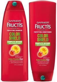 img 1 attached to 🌈 Garnier Fructis Color Shield Shampoo & Conditioner Set: Ultimate Haircare for Long-lasting Color, 13 Ounce Each