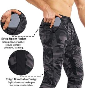img 3 attached to BROKIG Workout Bodybuilding Sweatpants Pockets Men's Clothing