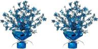 ❄️ beistle snowflake glitter 'n burst centerpieces 15" (blue), pack of 2 logo