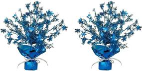 img 2 attached to ❄️ Beistle Snowflake Glitter 'N Burst Centerpieces 15" (Blue), Pack of 2