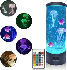 img 4 attached to Kammoy Jellyfish Lamp: An Electric Fish-Inclusive Jellyfish Lava Lamp for Adults, Enhance Your Home Decor with a Color Changing Jellyfish Tank Table Lamp and Room Mood Light