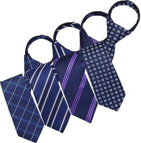 img 4 attached to AUSKY Pre Tied Adjustable Necktie 2 35Inch