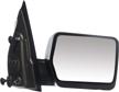 dna motoring twm-018-t222-bk-r manual foldable towing side mirror right/passenger side compatible with 04-14 f-150 logo