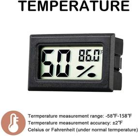 img 2 attached to 🌡️ Searching for Accurate Temperature and Humidity Readings? Get the Rojuna 5-Pack Mini Thermometer Hygrometer with LCD Display!