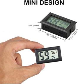 img 1 attached to 🌡️ Searching for Accurate Temperature and Humidity Readings? Get the Rojuna 5-Pack Mini Thermometer Hygrometer with LCD Display!