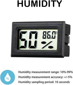 img 3 attached to 🌡️ Searching for Accurate Temperature and Humidity Readings? Get the Rojuna 5-Pack Mini Thermometer Hygrometer with LCD Display!