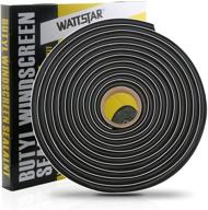 🚗 wattstar 15ft butyl tape | 3/8 inches | high-quality headlight sealant | black butyl sealant tape for car/rv headlights, taillights, windshields, windows, and doors | 1pc logo