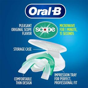 img 3 attached to Oral-B Nighttime Dental Guard with Scope Mint Flavor: Quick & Custom Teeth Grinding Protection in Less Than 3 Minutes