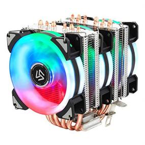 img 3 attached to 💻 Efficient 90mm CPU Cooler: 6 Heatpipe with RGB Fan - LGA 775/115X/1200/1366/2011 Support