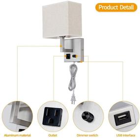 img 3 attached to Настенный подсвечник для зарядки Dimmable Corridors