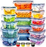 20 pack fullstar food storage containers with lids - plastic containers for easy food storage and organization logo