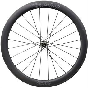 img 1 attached to 🚲 ICAN FL50 Carbon Road Bicycle Wheelset - Clincher Tubeless Ready Rim, Novatec AS511SB/FS522SB Hub, Sapim CX Ray Spokes - Only 1470g (Fast & Light Series)