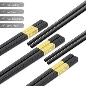 img 3 attached to 🥢 Durable Reusable Chopsticks Set: Dishwasher Safe Fiber Glass Multipack