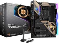 💪 asrock b550 taichi: разблокируйте потенциал процессоров 3-го поколения amd am4 ryzen и будущих процессоров amd ryzen с помощью этой высокопроизводительной материнской платы. логотип