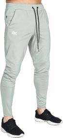 img 1 attached to 🔝 Ultimate Comfort and Functionality: BROKIG Mens Lightweight Gym Jogger Pants with Zip Pocket