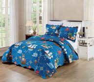 🛏️ elegant multicolor coverlet bedspread for kids' bedroom - home store logo