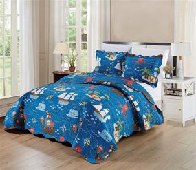 img 4 attached to 🛏️ Elegant Multicolor Coverlet Bedspread for Kids' Bedroom - Home Store