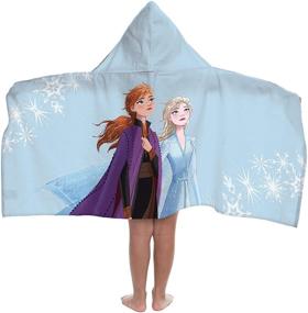 img 2 attached to 🧜 Jay Franco Frozen 2 Mythical Wonderland Hooded Towel – Perfect for Kids' Baths, Pools and Beaches