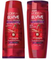 🌈 l'oreal color vibrancy intensive shampoo and conditioner set - 12.6 oz each (bundle: 2 items) - enhance hair color and shine logo