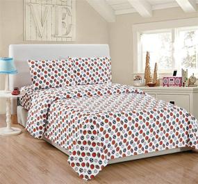 img 2 attached to Multicolor Basketball Comforter - Stylish Addition to Kids' Home Store