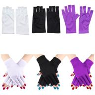 защитные перчатки без пальцев для маникюра kalolary логотип
