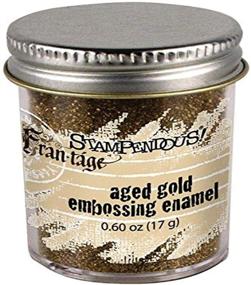 img 1 attached to Stampendous Aged Embossing Enamel: 0.65-Ounce Gold Finish