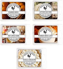 img 3 attached to Farm Raised Candles - Pumpkin Patch Variety Mix with 5 Packs - 1lb Plant Based Soy Wax Melts - Fall Wax Cubes with Hayride, Spice, Latte, Vanilla Cream Pie, Apple Cider Scents