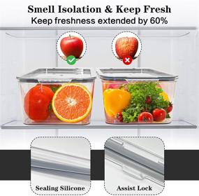 img 2 attached to Refrigerator Organizer Sealing Stackable Organization