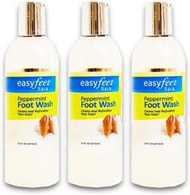 img 1 attached to Bundle of 3 Easy Feet Spa 👣 Peppermint Foot Wash Bottles - 16 Oz. Size